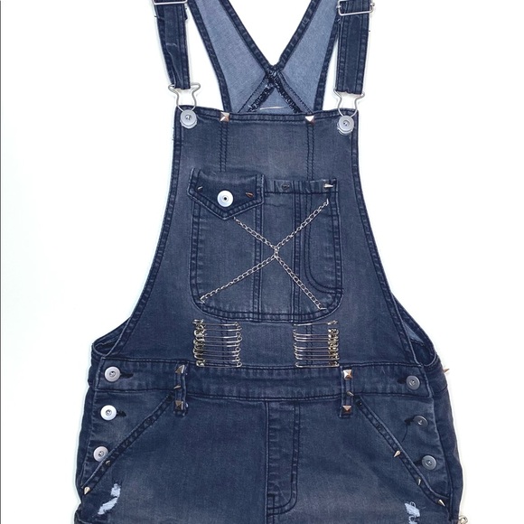 Vintage Ripped Rockstar Overalls - Picture 4 of 5